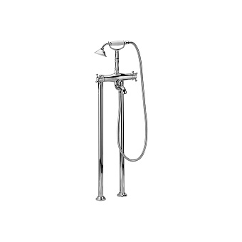 Смеситель для ванны Huber Victorian VTT390102A никель