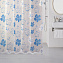 Шторка для ванной MILARDO Blue Flowers 509V180M11 180х180см разноцветный