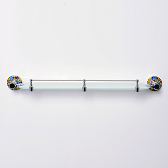 Полка в ванную овальная WASSERKRAFT Diemel K-2200 K-2244 1-ярусная 11,7х61см хром