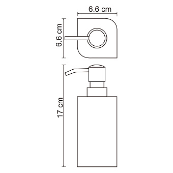 Дозатор WASSERKRAFT ELDA K-2799 чёрный