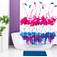 Шторка для ванной WASSERKRAFT Lossa 180х180см розовый/синий