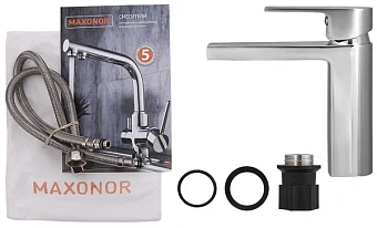 Смеситель для раковины Maxonor MN1082-2 хром