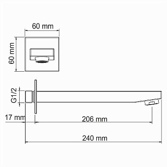 Излив WASSERKRAFT A091