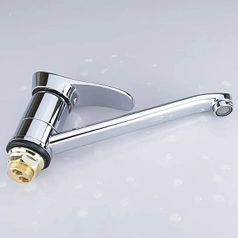 Смеситель для кухни Maxonor MN4901 поворотный излив хром