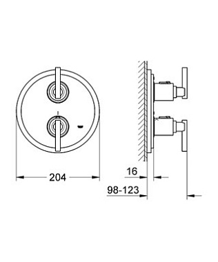 Смеситель для ванны GROHE Atrio 19399000 хром