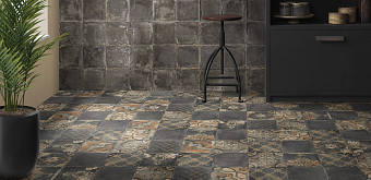 Декор MAINZU Scudo PT03077 Canaletto Nero 20х20см 1кв.м.