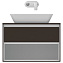 Столешница IDEAL STANDARD CONNECT AIR E0849VY ДСП 44,2х80,4см matt dark brown + matt white