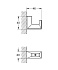 Крючок GROHE Selection Cube 40782000 хром