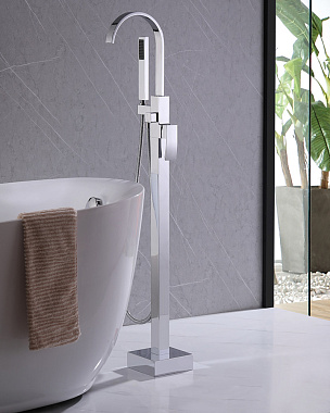 Смеситель для ванны Abber Wasserfall AF8615 хром