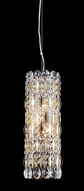 Светильник подвесной CRYSTAL LUX LIRICA LIRICA SP3 CHROME/GOLD-TRANSPARENT 180Вт E14