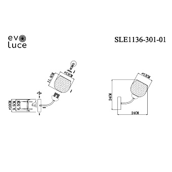 Бра Evoluce TRATTI SLE1136-301-01 60Вт E27