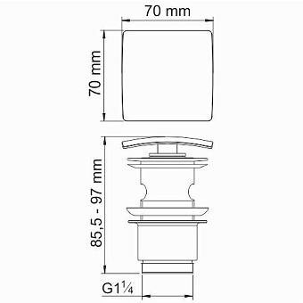 Донный клапан WASSERKRAFT A168