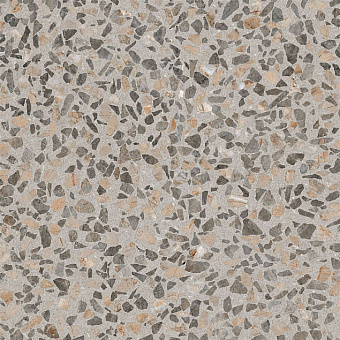 Лаппатированный керамогранит VITRA Terrazzo-X K949768LPR01VTE0 тёмный 60х60см 1,44кв.м.