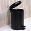 Мусорное ведро WASSERKRAFT BLACK K-635BLACK чёрное 5л с педалью