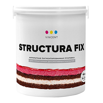 Грунтовка для подготовки основания VINCENT DECOR Structura Fix G-2 4кг
