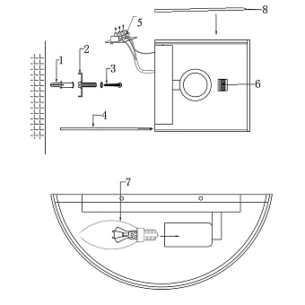 Светильник настенный Maytoni Ripple MOD096WL-01CH 40Вт E14