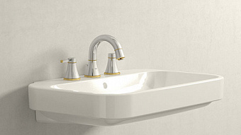 Смеситель для раковины GROHE Grandera 20417IG0 золото/хром