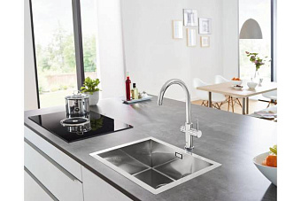 Смеситель для кухни GROHE Blue Home 31455000 высокий излив хром