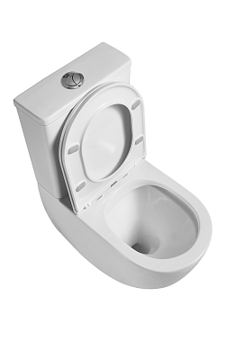 Унитаз напольный D&K DT1397016 безободковый с микролифтом