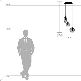 Светильник подвесной Lightstar Pentola 803051 25Вт G9