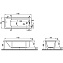 Ванна акриловая VITRA Neon 52530001000 170х70см пристенная