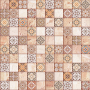 Матовый керамогранит BERYOZA CERAMICA Терраццо 179632 бежевый 29,8х29,8см 1,243кв.м.
