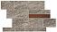 Керамическая мозаика Atlas Concord Италия Norde A599 Piombo Brick Corten 39х27,8см 0,65кв.м.