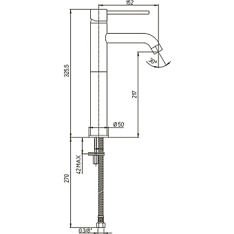 Смеситель для раковины Paini Cox 78PJ211LL золото