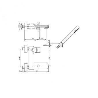 Смеситель для ванны Paini Ovo 86CR1052SKM хром