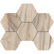Керамическая мозаика ESTIMA Bernini Mosaic/BR01_NS/25x28,5/Hexagon Pearl 25х28,5см 0,71кв.м.