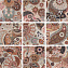 Декор MAINZU Verona PT02424 Decor Print Beige (Mix) 20х20см 1кв.м.