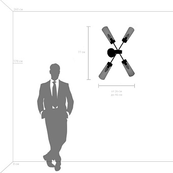 Светильник настенно-потолочный Lightstar Crotone 690643 40Вт E14