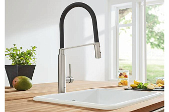 Смеситель для кухни GROHE Concetto New 31491DC0 гибкий излив сталь