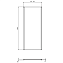 Реверсивная фиксированная панель 90 см Ideal Standard I.Life L T4865EO