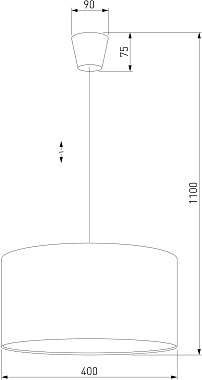 Светильник подвесной TK Lighting Rondo 3232 60Вт E27