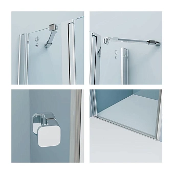 Душевая дверь IDDIS Ray RAY6CP1i69 195х6см стекло прозрачное