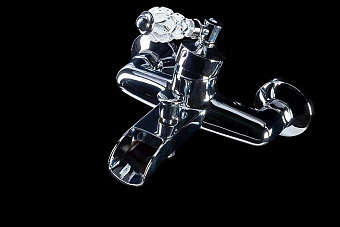 Смеситель для ванны Boheme Vogue Crystal 223-CRST хром