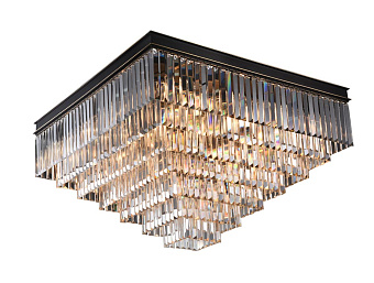 Светильник потолочный Newport 31100 31117/PL black+gold 60Вт E14