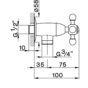 Шланговое подключение Cisal AR00364021 хром