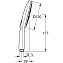 Ручной душ GROHE Rainshower SmartActive 130 26574A00 чёрный