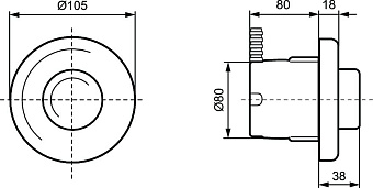 Панель смыва IDEAL STANDARD PROSYS SEPTA PRO R0184AC white