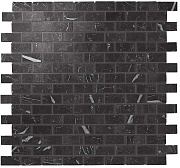 Керамическая мозаика Atlas Concord Италия MARVEL STONE AS35 Nero Marquina Mosaico Lappato Burattato 29,8х29,8см 0,54кв.м.