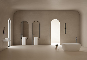 Ванна каменная Abber Stein AS9604 170х80см отдельностоящая