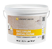 Декоративное покрытие VINCENT DECOR Decorum Andalousie Эффект «ломаного» камня 14кг