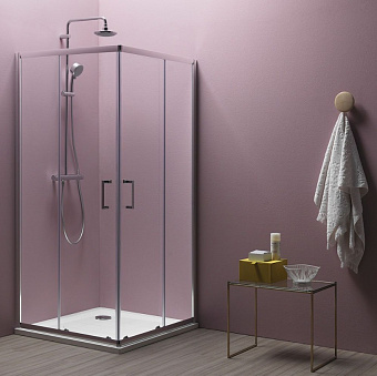 Угловое ограждение KOLPASAN Eco Quat 538550 185х80см стекло прозрачное