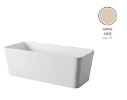 Ванна каменная ArtCeram Square ACW004 59 180х80см отдельностоящая