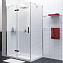 Угловое ограждение WASSERKRAFT Aller 10H10LBLACK MATT 200х120см стекло прозрачное