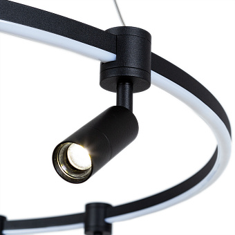 Люстра подвесная Arte Lamp RING A2186SP-1BK 75Вт 1 лампочек LED