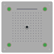 Верхний душ RGW Shower Panels 21140273-01 SP-73 хром