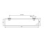 Полка в ванную прямоугольная IDEAL STANDARD IOM A9125AA 1-ярусная 4,8х60см хром